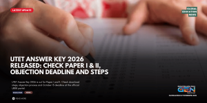 UTET Answer Key 2026, UTET 2026 answer key, UTET Paper 1 answer key, UTET Paper 2 answer key, UBSE UTET answer key, Uttarakhand TET 2026, UTET objection 2026