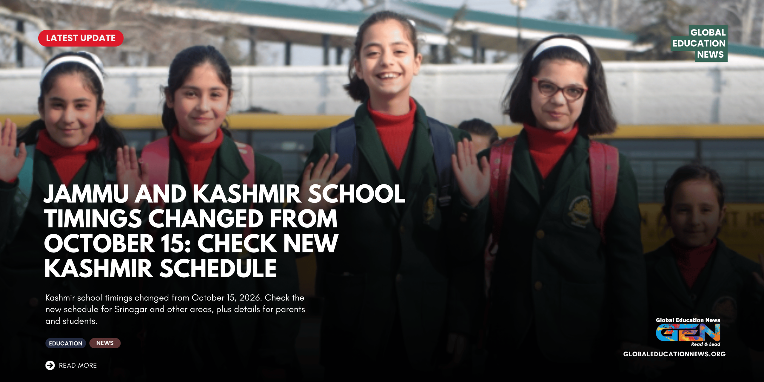 Jammu and Kashmir school timings 2026, Kashmir school timings October 15, Srinagar school timings, DSEK school timing order, Kashmir winter school schedule, Jammu school timings 2026, school timing change Kashmir, school education news, Kashmir schools latest update