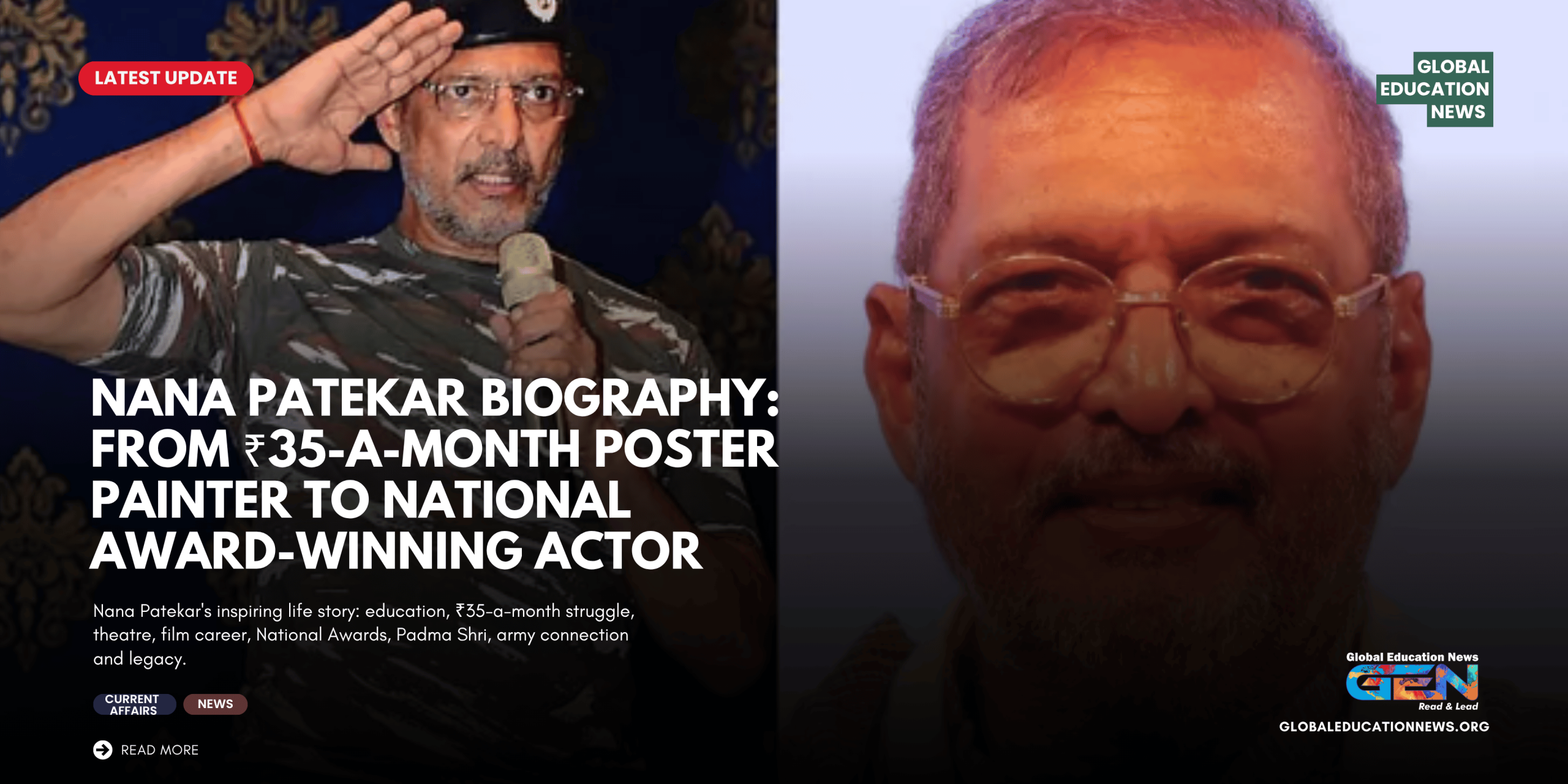 Nana Patekar biography, Nana Patekar education, Nana Patekar struggle, Nana Patekar career, Nana Patekar awards, Nana Patekar films, Nana Patekar National Award, Nana Patekar Padma Shri, Nana Patekar life story
