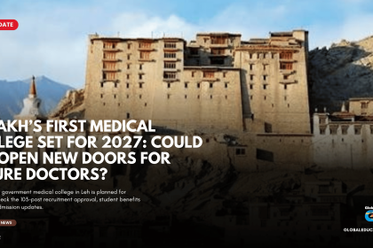Ladakh first medical college, Leh medical college 2027, Ladakh medical college MBBS admission, Government Medical College Leh, Ladakh MBBS seats, Ladakh medical education news, 103 medical college posts, NEET UG 2027, Stipuk Pharka medical college, Ladakh education news