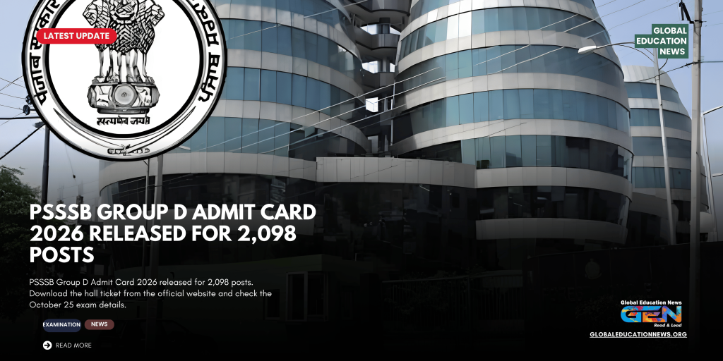 PSSSB Group D Admit Card 2026, PSSSB Admit Card 2026, Punjab Group D Hall Ticket, PSSSB Group D Exam Date 2026, PSSSB 2098 Vacancies, PSSSB Group D Download Link, Punjab Government Jobs 2026, PSSSB Advertisement 04/2026, Sewadar Recruitment 2026, Chowkidar Recruitment Punjab, Safai Sewak Recruitment
