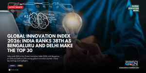 Global Innovation Index 2026, India innovation ranking 2026, India's GII rank, Bengaluru innovation cluster, Delhi innovation cluster, Indian research and development, global innovation rankings, India technology ecosystem, UPSC current affairs innovation index.