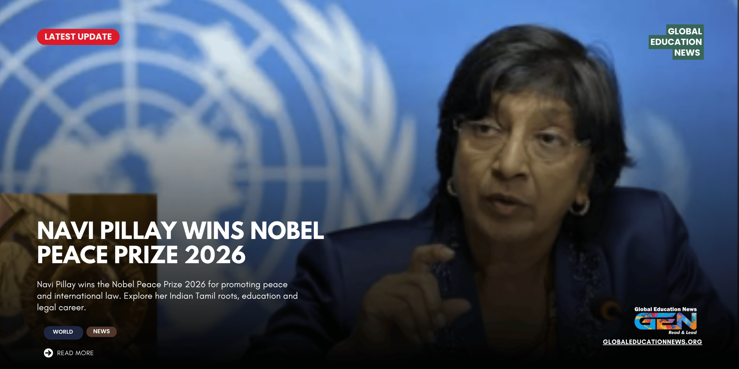 Navi Pillay Nobel Peace Prize 2026, Navi Pillay biography, Navi Pillay education, Nobel Peace Prize 2026 winner, Indian-origin Nobel laureate, former UN Human Rights Commissioner, international law and human rights