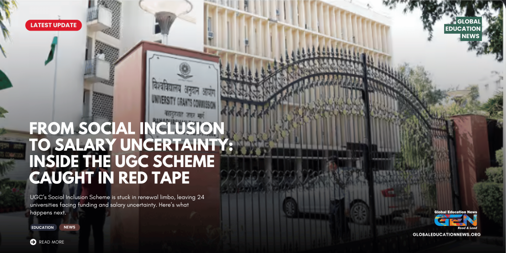 UGC Social Inclusion Scheme, UGC Social Inclusion Scheme latest news, UGC social inclusion scheme salary crisis, UGC funding delay 2026, UGC funding crisis universities, UGC CSSIU, Centre for the Study of Social Inclusion in Universities, CSSIU 2026, UGC social inclusion centres, 24 universities UGC scheme, UGC scheme 24 universities, UGC university salary crisis, university staff salary crisis India, UGC funding for universities, UGC latest news 2026, University Grants Commission latest news, higher education funding India, higher education news India, BHU UGC social inclusion centre, Jamia Millia Islamia UGC scheme, University of Hyderabad social inclusion, TISS UGC social inclusion, Panjab University UGC scheme, social inclusion in higher education, UGC funding delay 2026, university funding crisis India, Indian university salary delay, UGC social inclusion scheme 2026