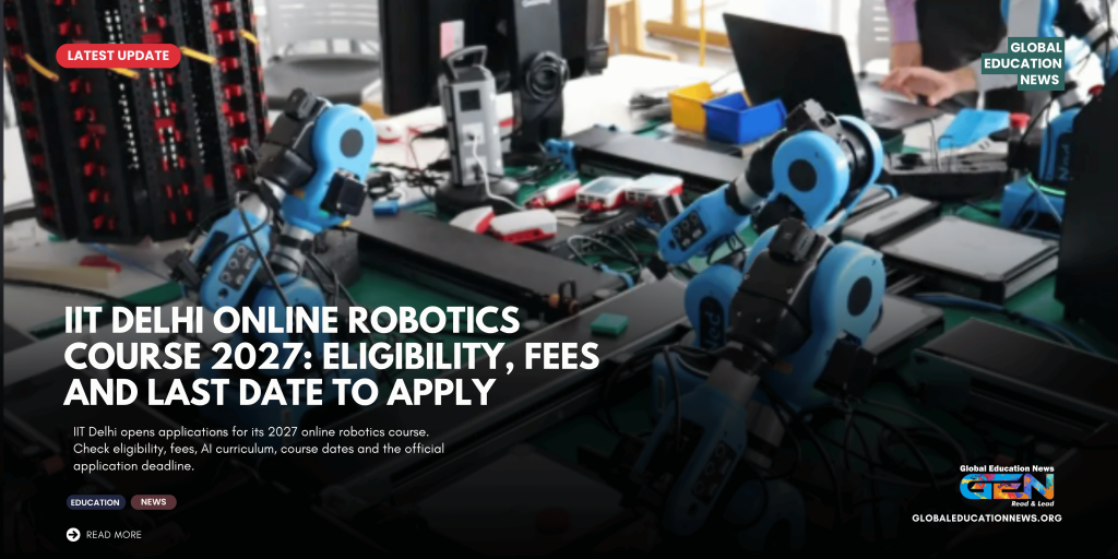 IIT Delhi Robotics Course 2027, IIT Delhi Executive Programme in Robotics, IIT Delhi online course, Robotics Course 2027, AI and Robotics Training, Machine Learning Course India, IIT Delhi CEP Admission, Robotics Programme Eligibility, IIT Delhi Course Fees, Robotics Course Last Date, AI Skills for Graduates, Online Robotics Programme India